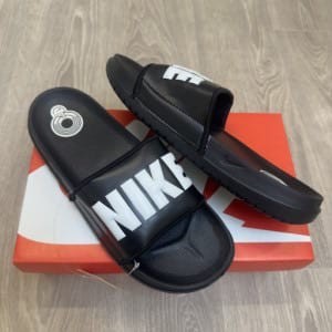 NIKE STYLISH BLACK WHITE FLIP FLOP