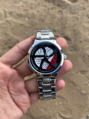 Fossi_l Spinner silver Red