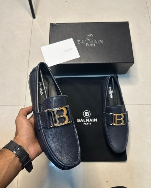 Balmainn Leather Luxury Loafer Navy Blue L18 Balmainn Leather Luxury Loafer Navy Blue L18