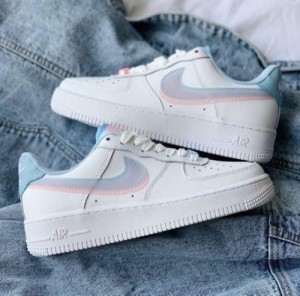 Nikee Airforce 1 Double Swoosh Women s