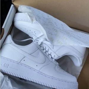 Nikee AIRFORCE WHITE HEAVY LEATHER QUALITY-FIX