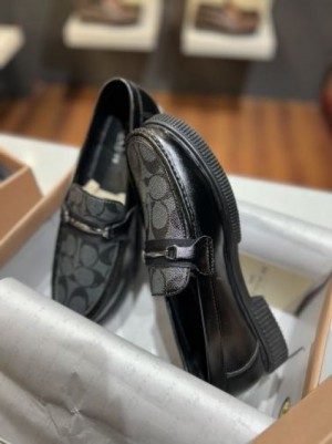 Coach Premium Black Party Wear Loafer
