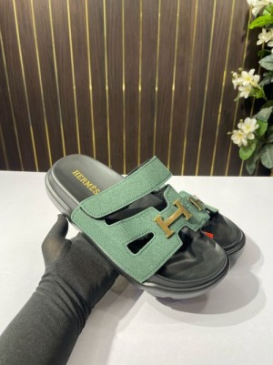 Hermes Mule FlipFlop Green Hermes Mule FlipFlop Green