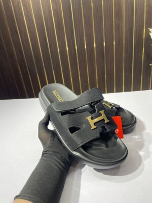 Hermes Mule FlipFlop Black Hermes Mule FlipFlop Black