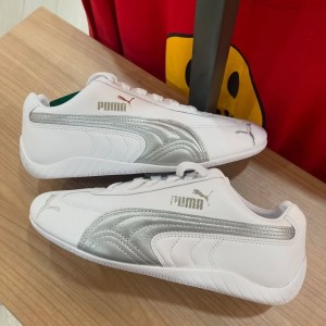 PUM A speedcat leather white silver
