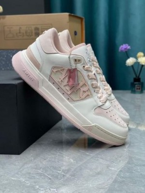 classic white pink low sneakers mrsho
