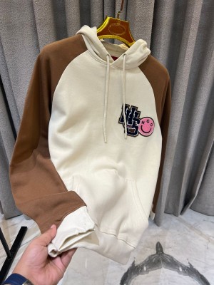 Hugo brown creme emborsed hoodie premium