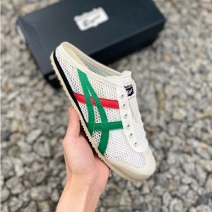 Onitsuka Tiger Mexico 66 Sabot Half Cut Shoe Sneaker White Green