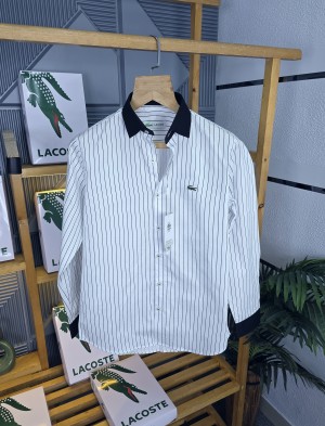 Lac Pattern Shirts White K67-W