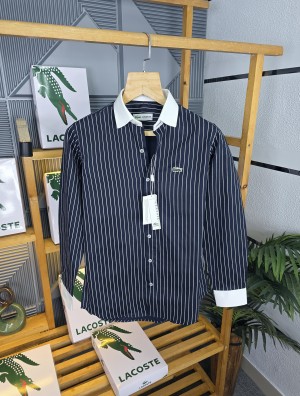 Lac Pattern Shirts Navy K67-N