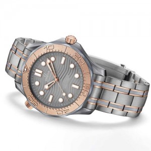 Omega Co axial 300m silver Grey Copper