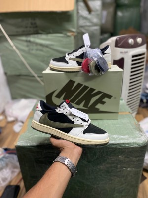 Travis Scott x Air Jordan 1 Low Olive UA Quality Fix Travis Scott x Air Jordan 1 Low Olive UA Quality Fix