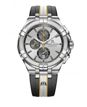 Maurice Lacroix Aikon Chronograph Grey Yellow AUTHENTIC Store Quality