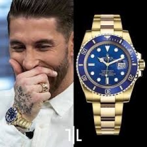 ROLE X SUBMARINER GOLD BLUE