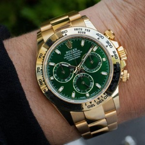 Rolexx Daytona Cosmograph Gold Green ZR YZ