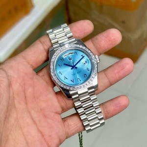 Rolex Day Date Presidental Arabic Dial Diamond Bezel