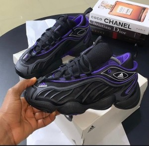 Adi das x packer intimidation black purple