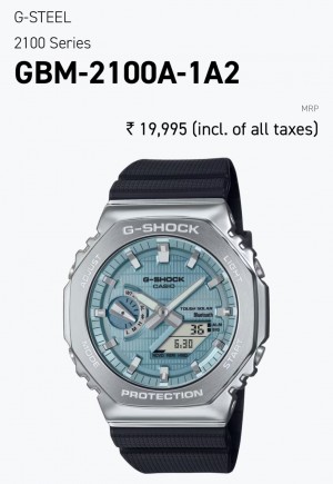G Shock Gm2100 Sky Blue dial