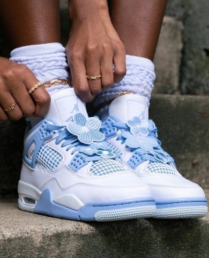 Ni ke air jordan retro 4 forget me not womens semi ua