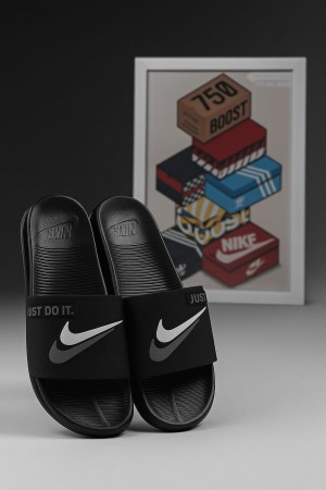 NIKEE JUST DO IT Slides Soft Bed Sole With OG Butter Paper Box Premium Quality