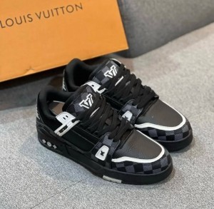 Louis Vui ton trainer damier denim black sneaker