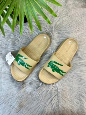 LACOSTEE SLIDE BEIGE