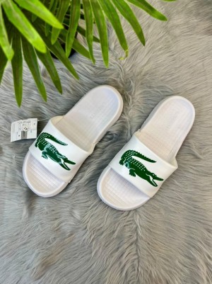 LACOSTEE SLIDE WHITE