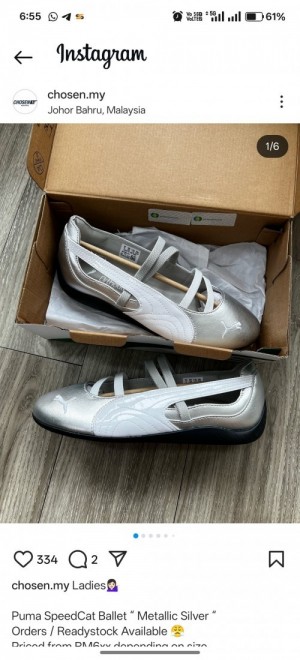 Pumaa speedcat ballet Silver