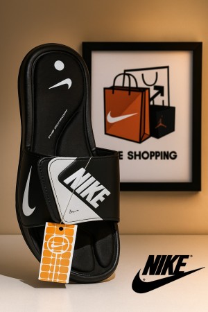 NikeAir Comfort FootBed Slides BLACK