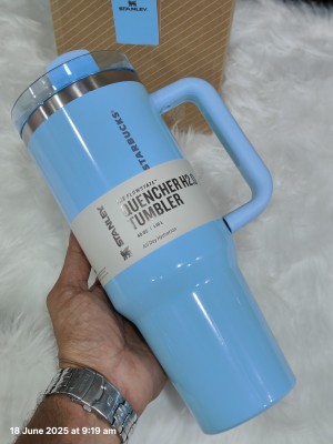 Starbucks x Stanley The Quencher H2.0 Flowstate Tumbler 40 OZ Light Blue