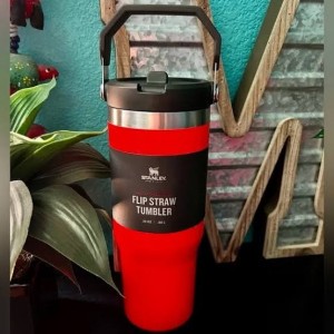Stanley IceFlow Flip Straw Tumbler 30 oz Blaze Red