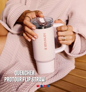 Stanley Quencher ProTour Flip Straw Tumbler Light Pink Cream