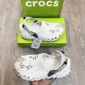 croc s classic hiker ikat bone white clogs