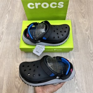 croc s classic hiker ikat black ash clogs