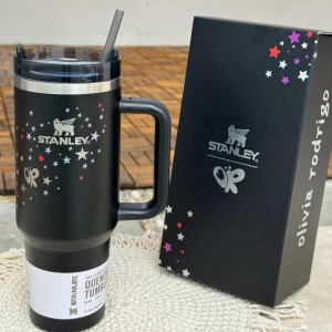 Stanley x Olivia Rodrigo Quencher H2.O FlowState Tumbler  40 OZ Black Star