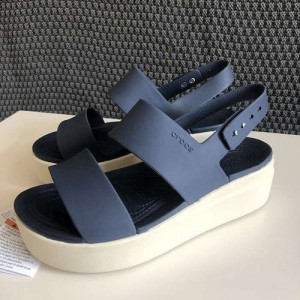 WMNs Crocccs Brooklyn Slingback Low Wedge Sandals For Her