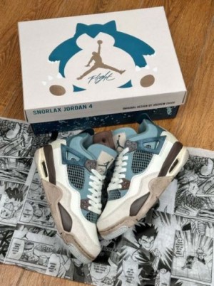 NIKEE AIR JORDAN 4 SNORLAX SEMI UA