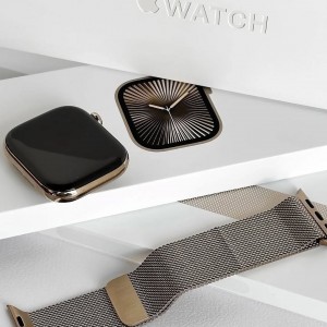 I WATCH SERIES 10 TITANIUM GOLD