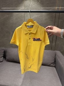 DIO_R YELLOW FRONT PINK EMBORSSED IMPORTED KIDS POLO DIO_R YELLOW FRONT PINK EMBORSSED IMPORTED KIDS POLO