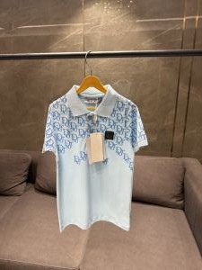 DIO_R SKY BLUE MONOGRAM KIDS IMPORTED POLO DIO_R SKY BLUE MONOGRAM KIDS IMPORTED POLO