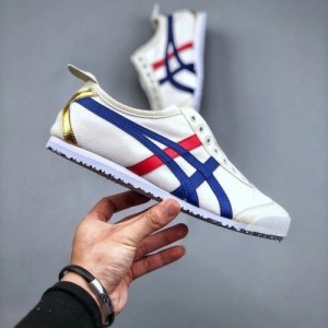 ONITSUKA TIGER MEXICO 66 MULTI GOLD SLIP ON 1ST LETHER QUALITY
