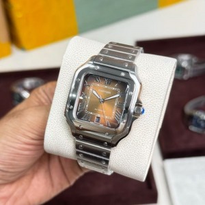 Santos De Cartier Desert Brown Dial