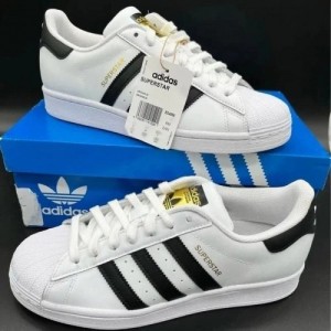 Adidass Superstar White Black Leather Fix 170