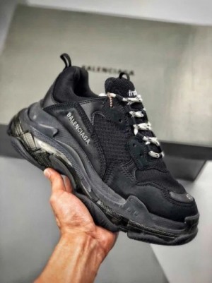 Balenciaga Triple S Clear Sole Black