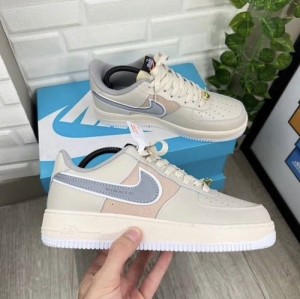Nikee Airforce 1 Low Beige Reflective