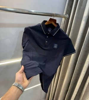 Arman i Exchange BLUE Patch Logo Premium Polo T Shirt