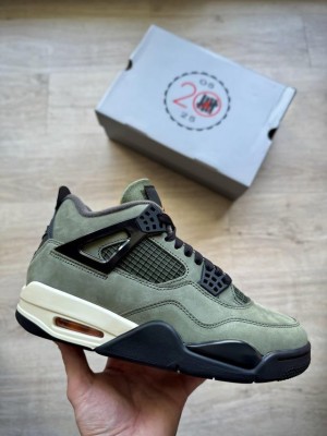 Nikee Air Jordan 4 X Undefeated Olive Green