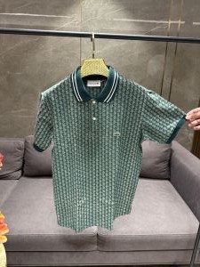 LACOST_E GREEN MONOGRAM PREMIUM POLO