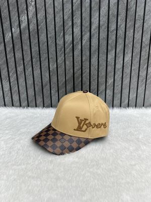 Louis_Vuitton_Signature_Lovers_Side_Logo_Apricot_Premium_Unisex_Cap_With_Safety_Box