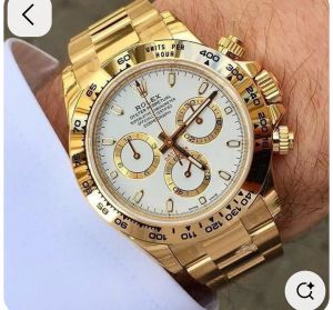 Role.x Oyster Perpetual Cosmograph Daytona Dial Swiss003 gold with white dial stainless Steel